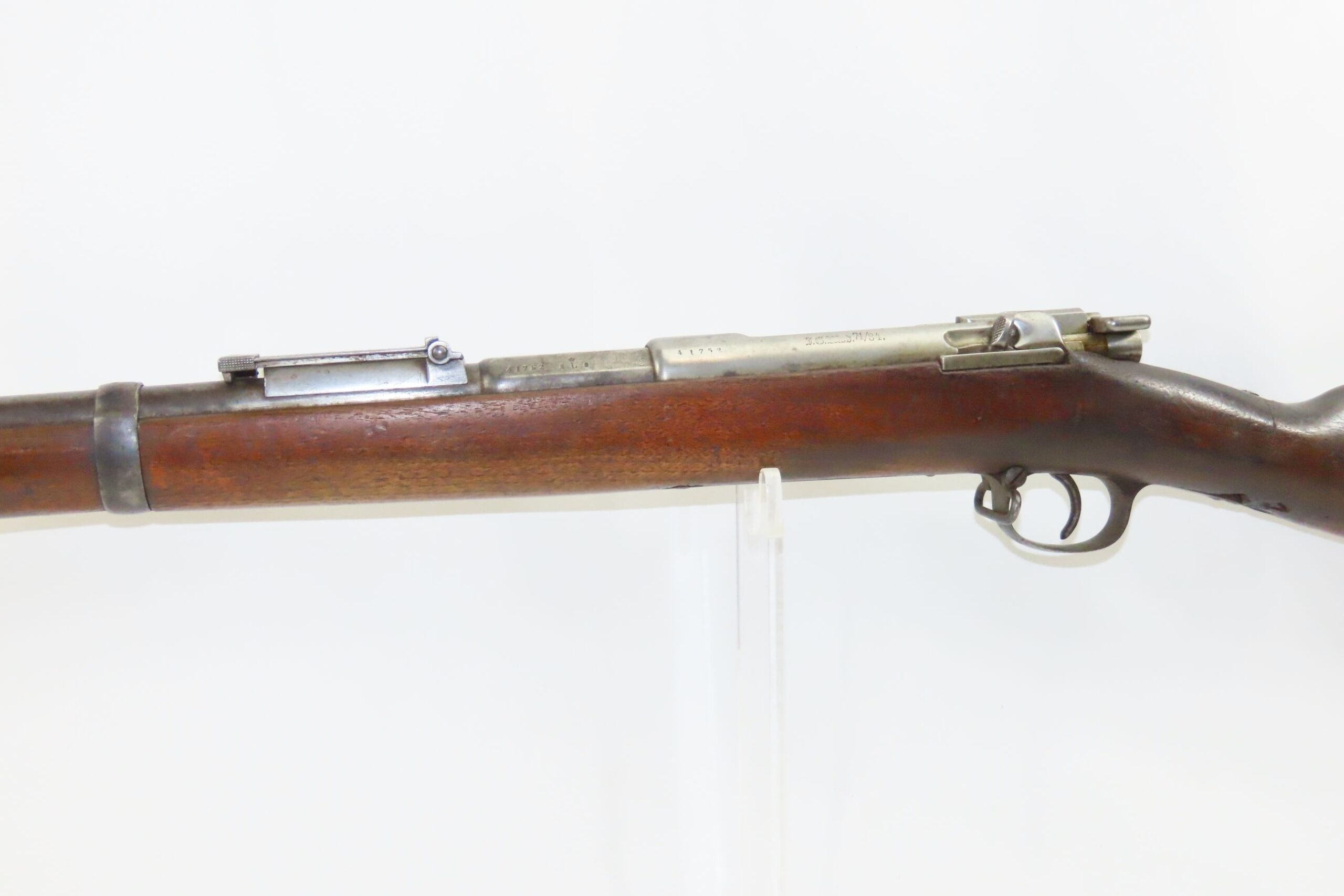 German Amberg Model 71 84 mauser Bolt Action Rifle with bayonet 9.27 C ...