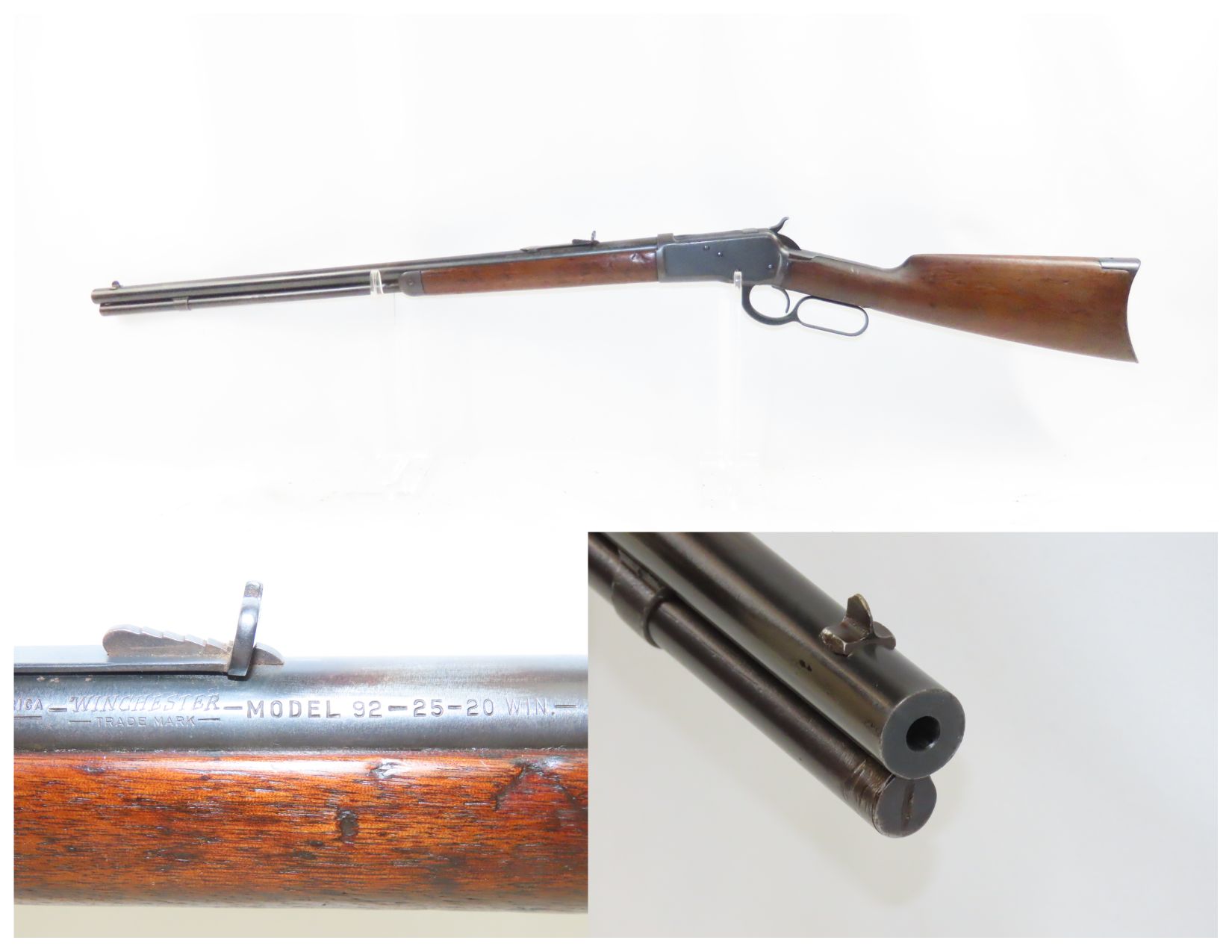 1st Year Antique WINCHESTER Model 1892 Lever Action .25-20 WCF