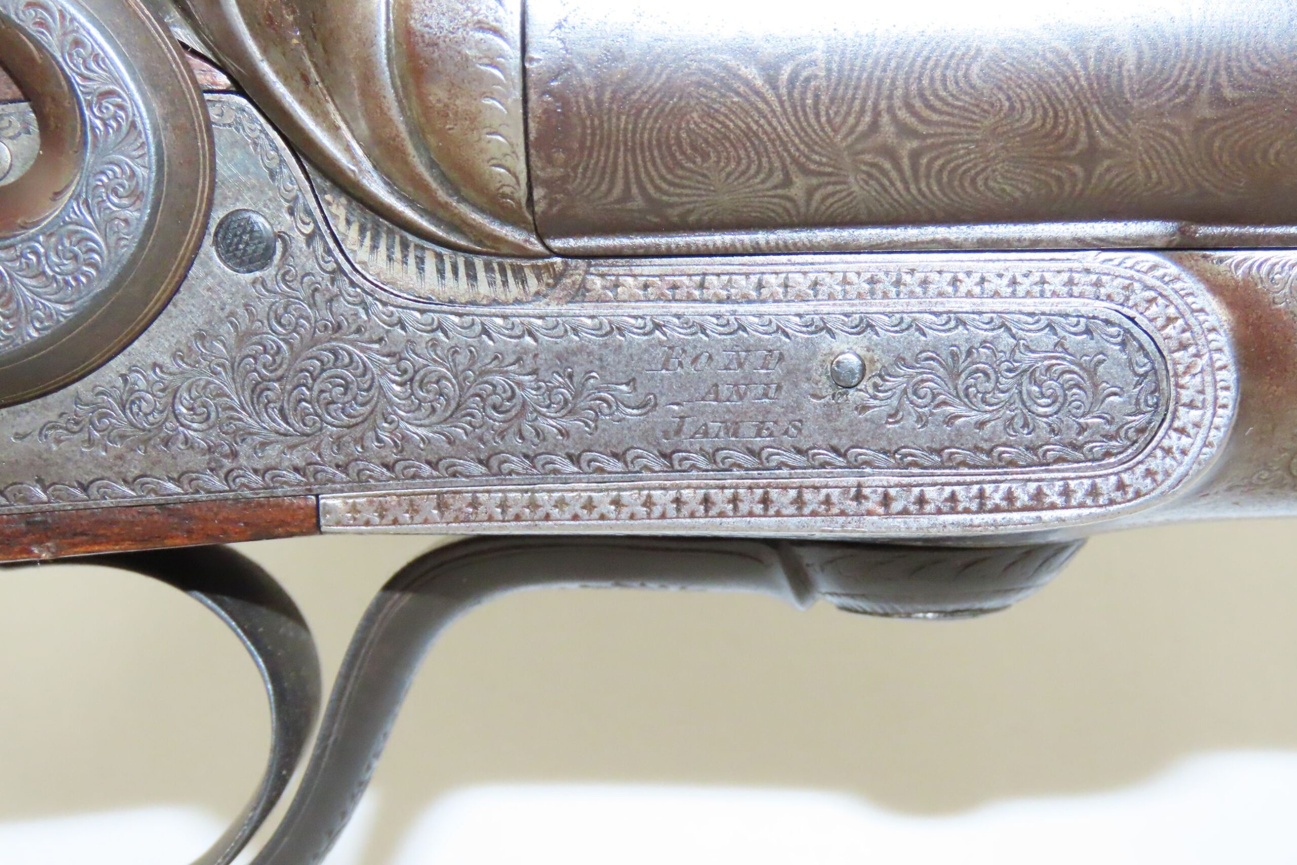 Engraved Bond and James 12 Bore Double barrel Rotary Underhammer ...