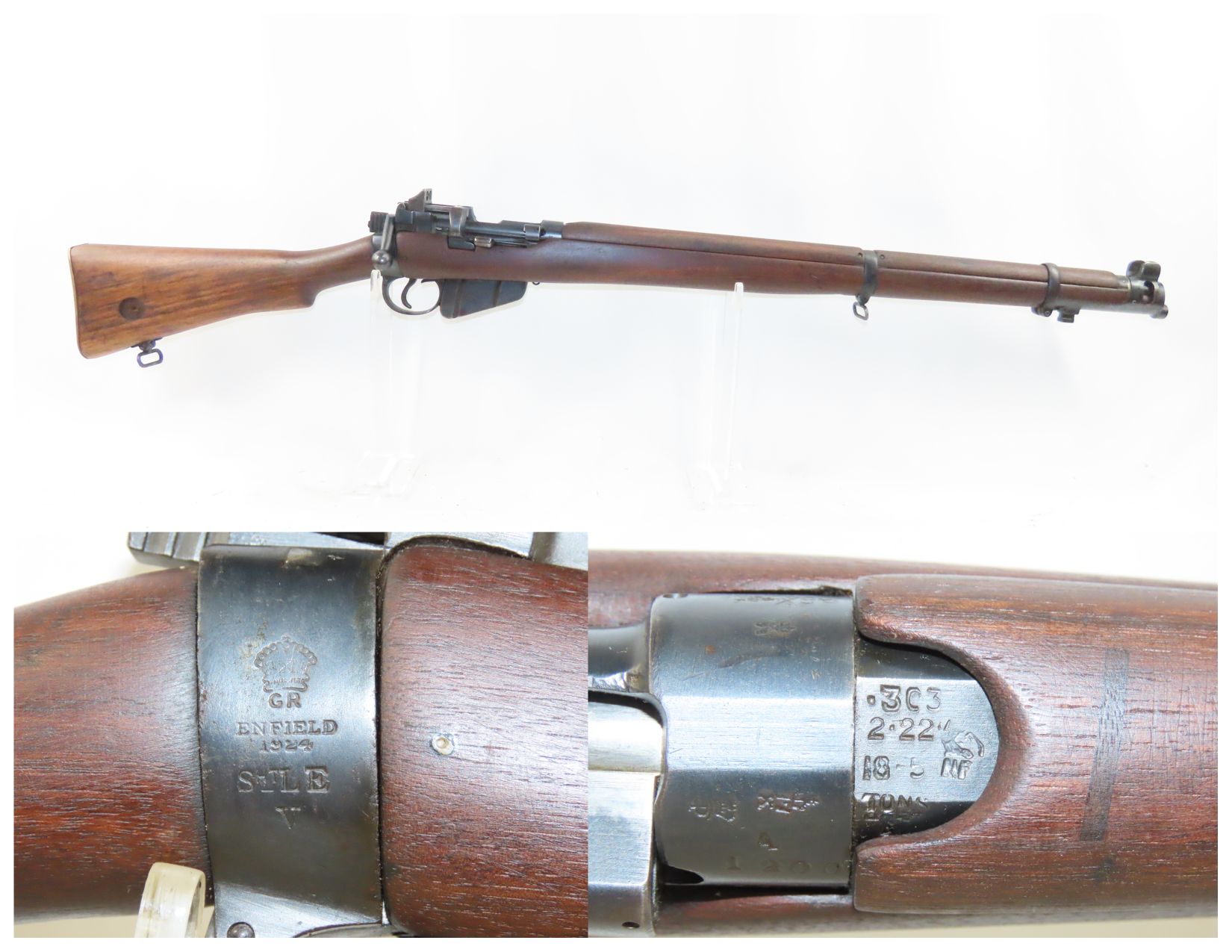 British Enfield No. 1 Mk. V Lee Enfield Rifle 9.27 C&RAntique001 ...