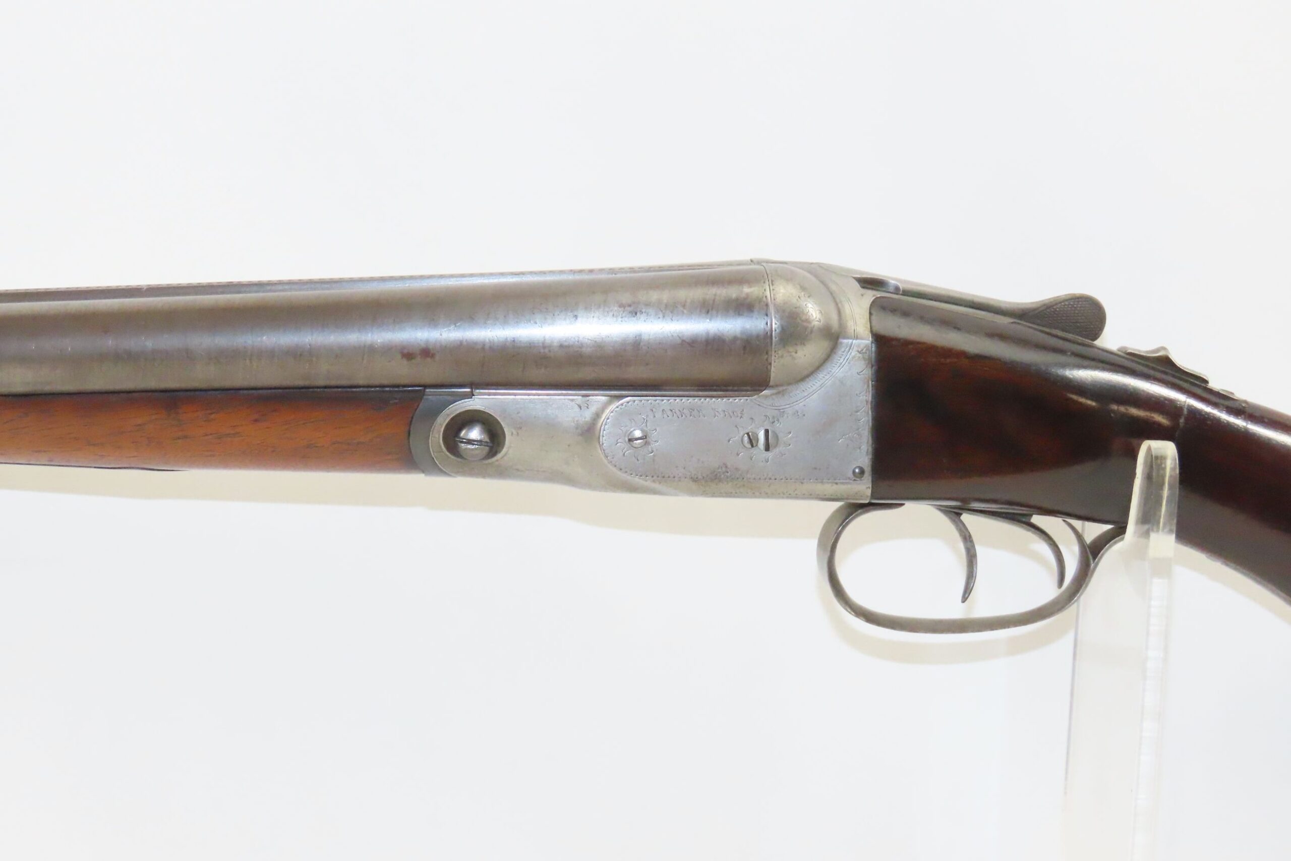 Parker Brothers Double Barrel Shotgun 12.1 C&RAntique004 | Ancestry Guns