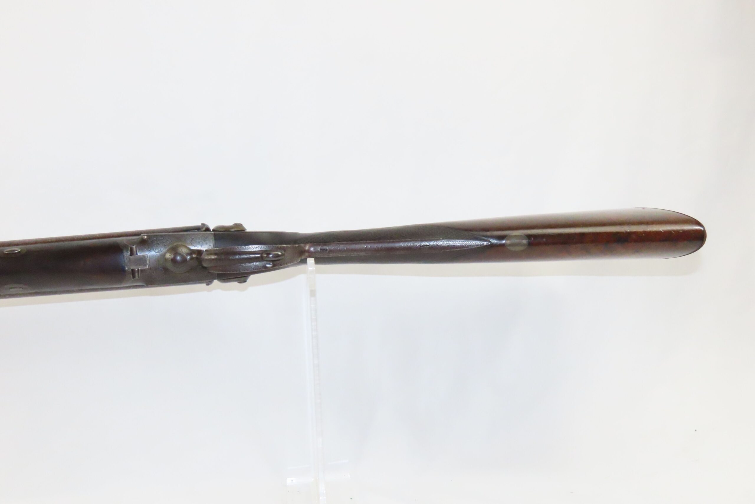 Engraved Thomas Boss 12 Bore Pinfire Double barrel Rotary Underlever ...