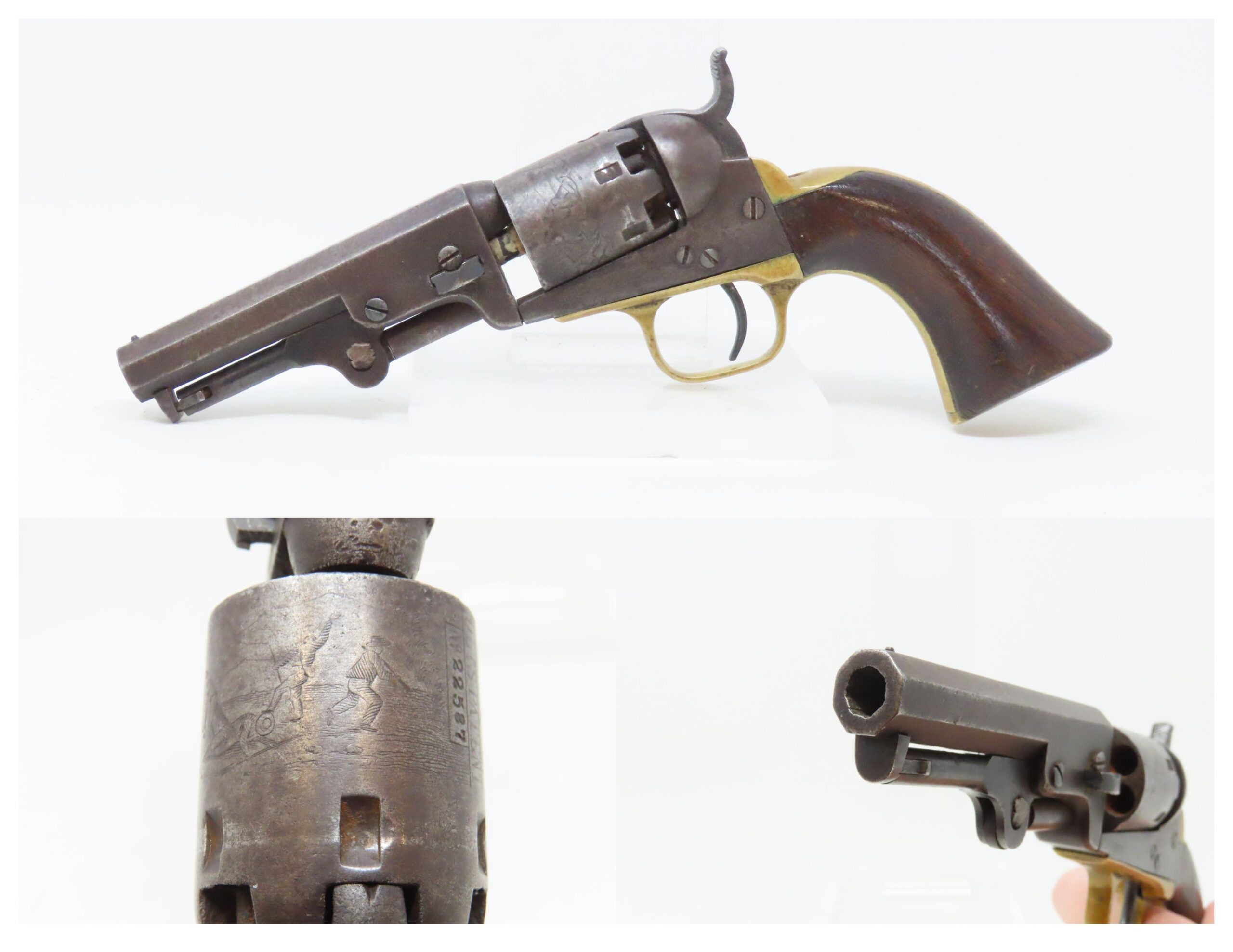 Colt Model 1849 Pocket Revolver 1.11 C&RAntique001 | Ancestry Guns