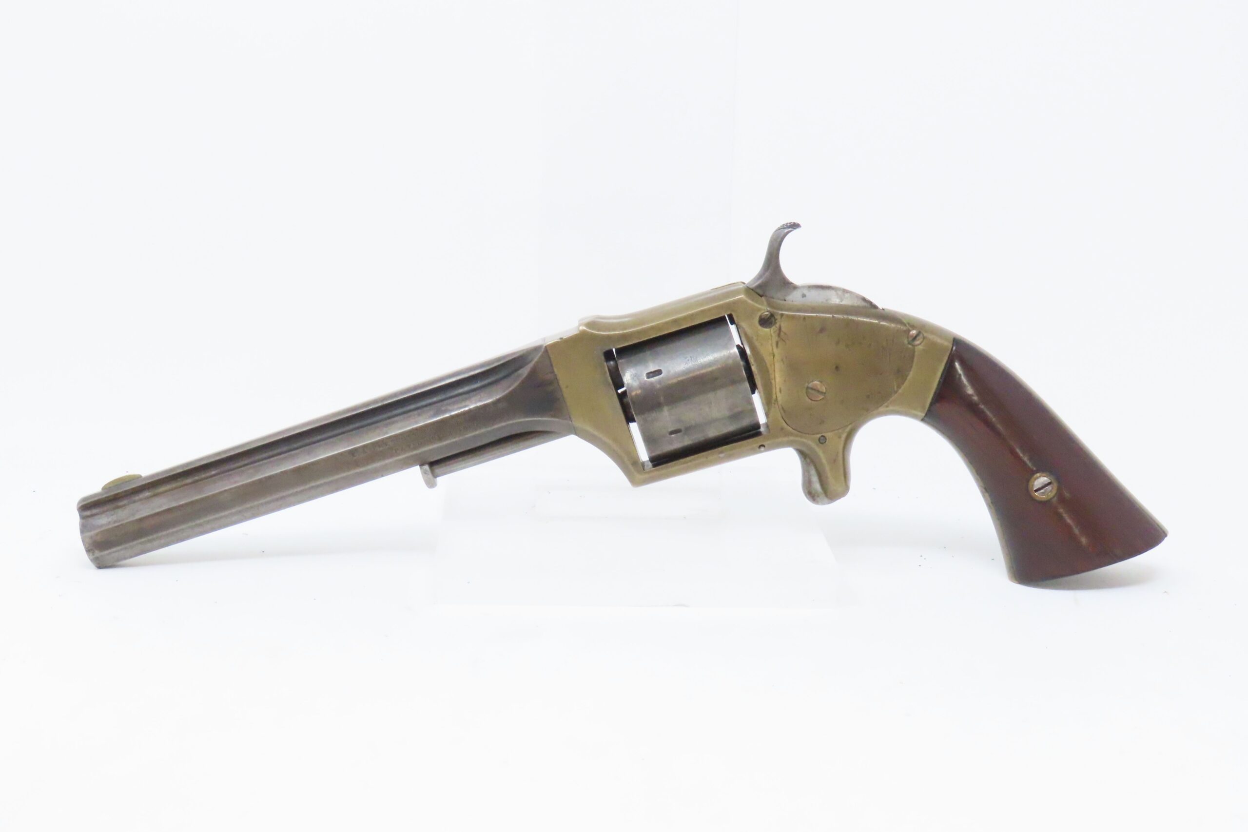 Civil War Era American Cartridge Revolver E.A. prescott Belt Revolver 1 ...