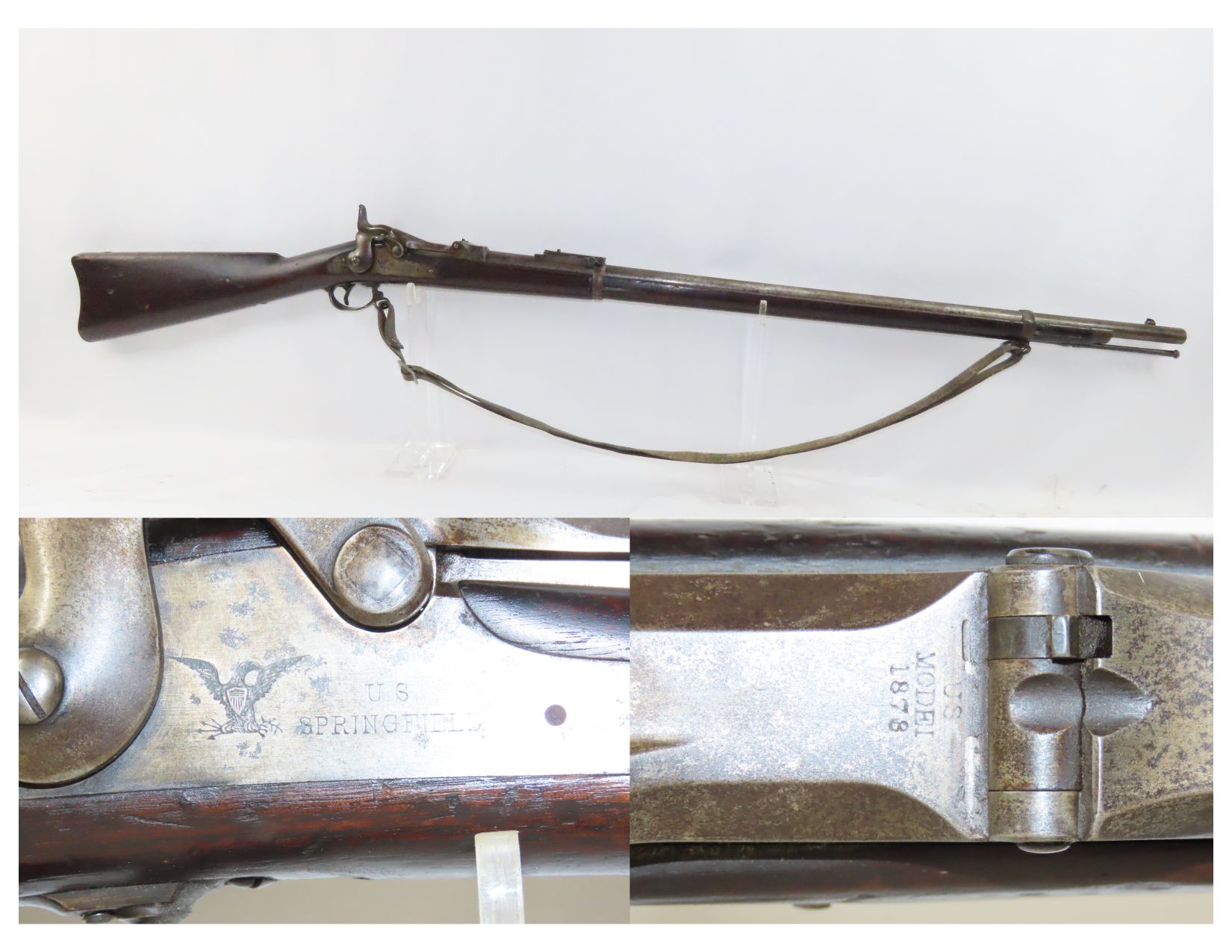 U.S. Springfield Model 1884 Trapdoor Rifle 3.28 C&RAntique001 ...