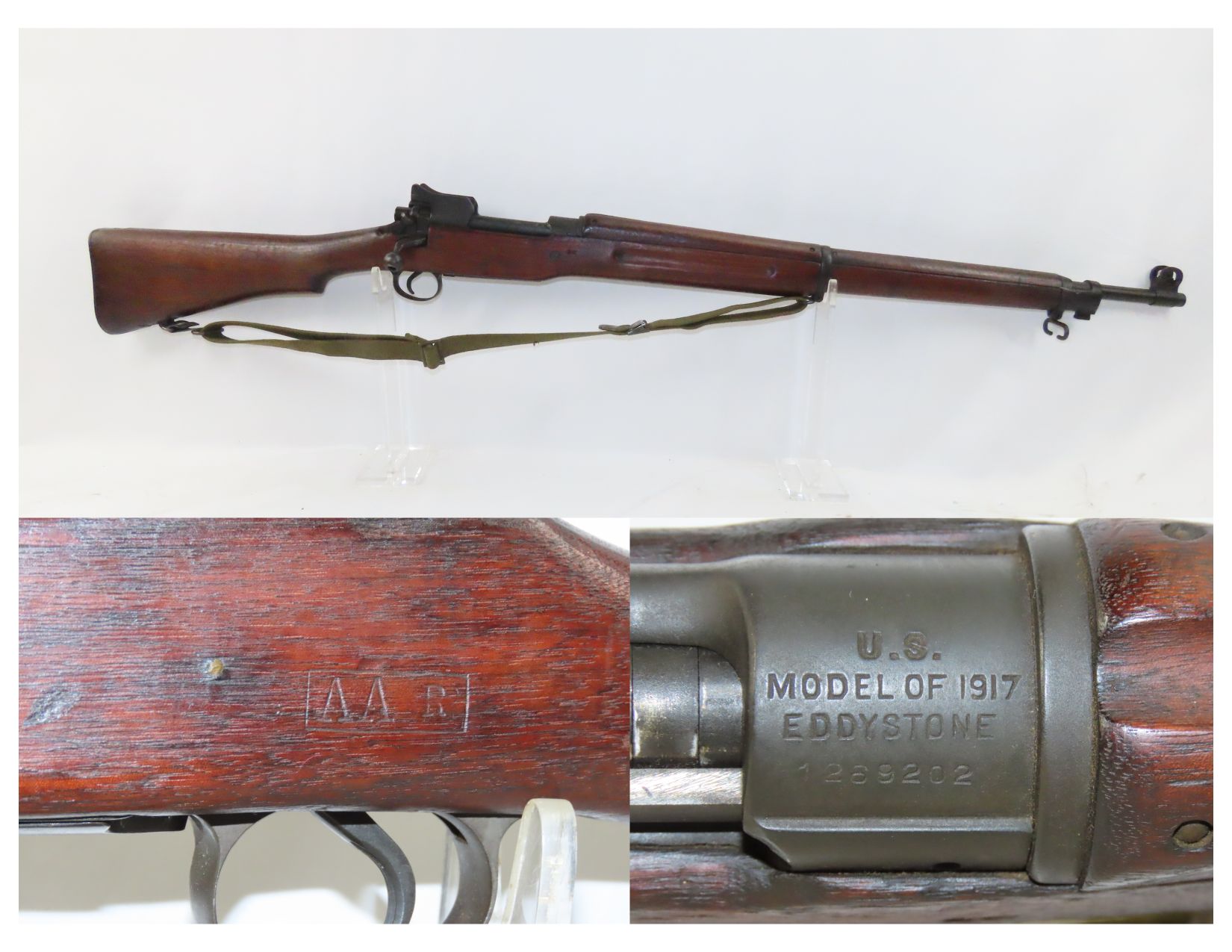 U.S. Eddystone Model 1917 Rifle 3.28 C&RAntique001 | Ancestry Guns