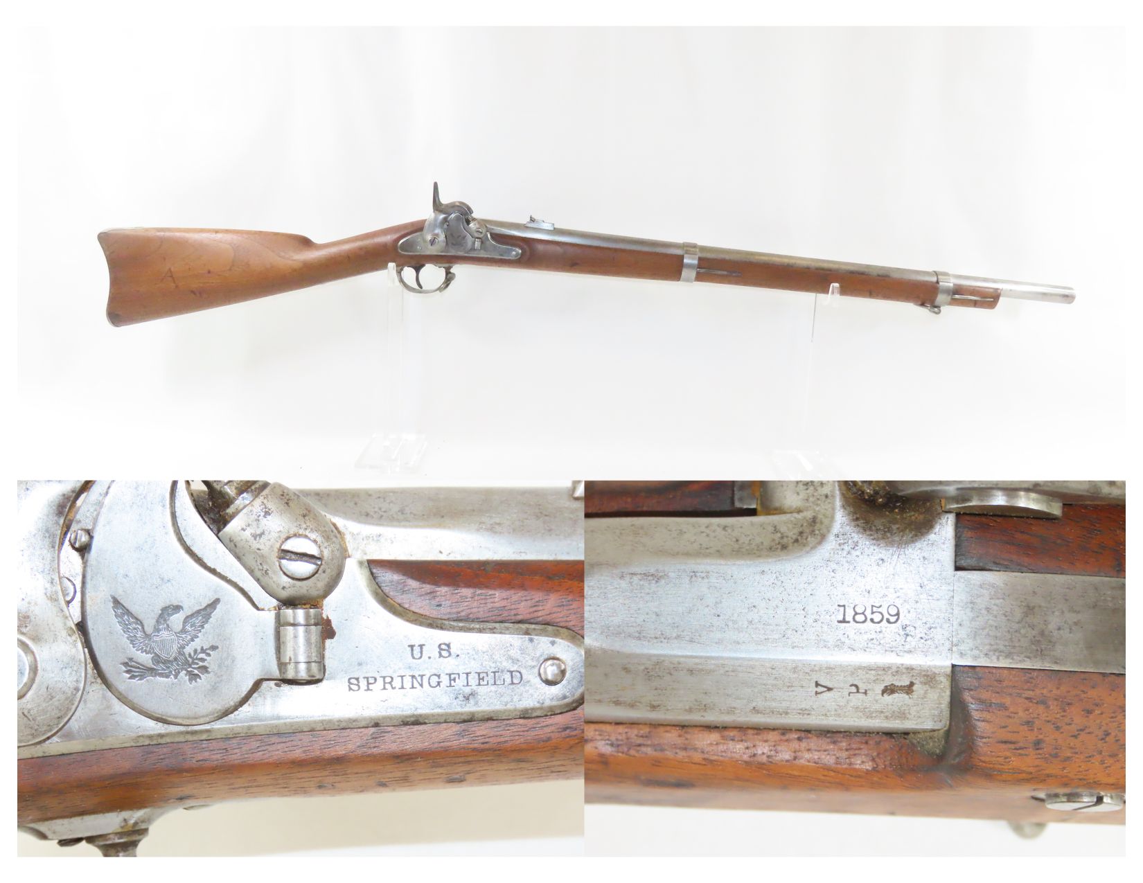 Springfield Model 1855 Rifle Musket 4.12 C&RAntique001 | Ancestry Guns