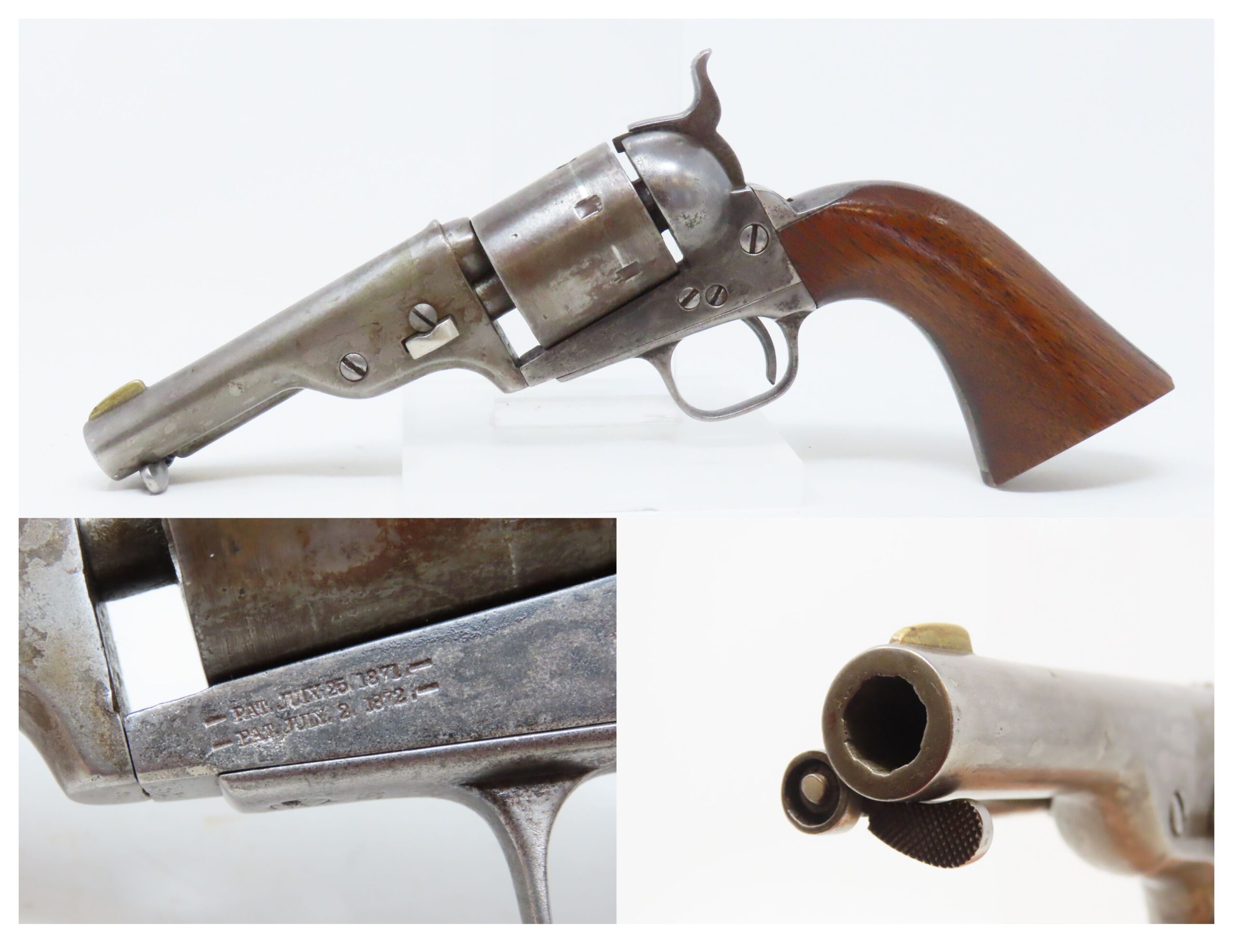 Colt Model 1871 72 Open Top Revolver 1.13 C&RAntique001 | Ancestry Guns