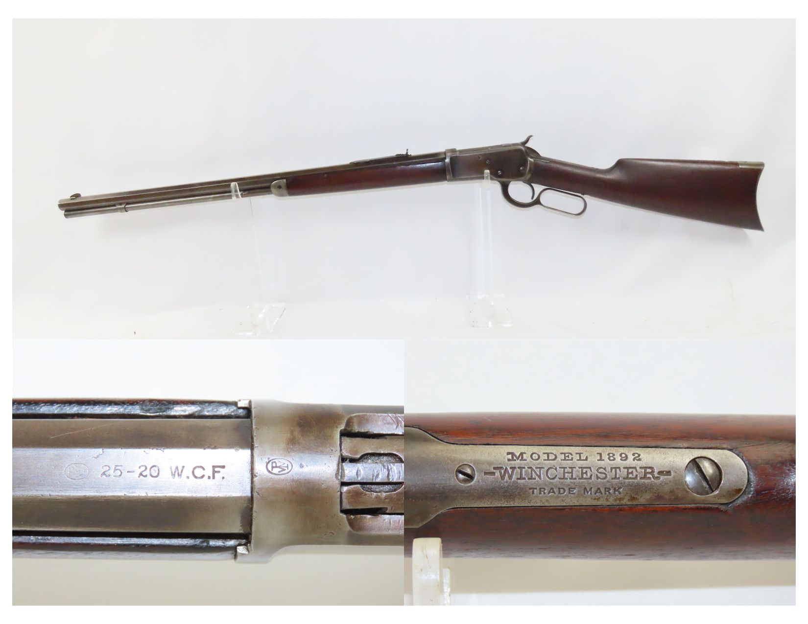 c1906 WINCHESTER Model 1892 Rifle .25-20 WCF Octagonal Barrel