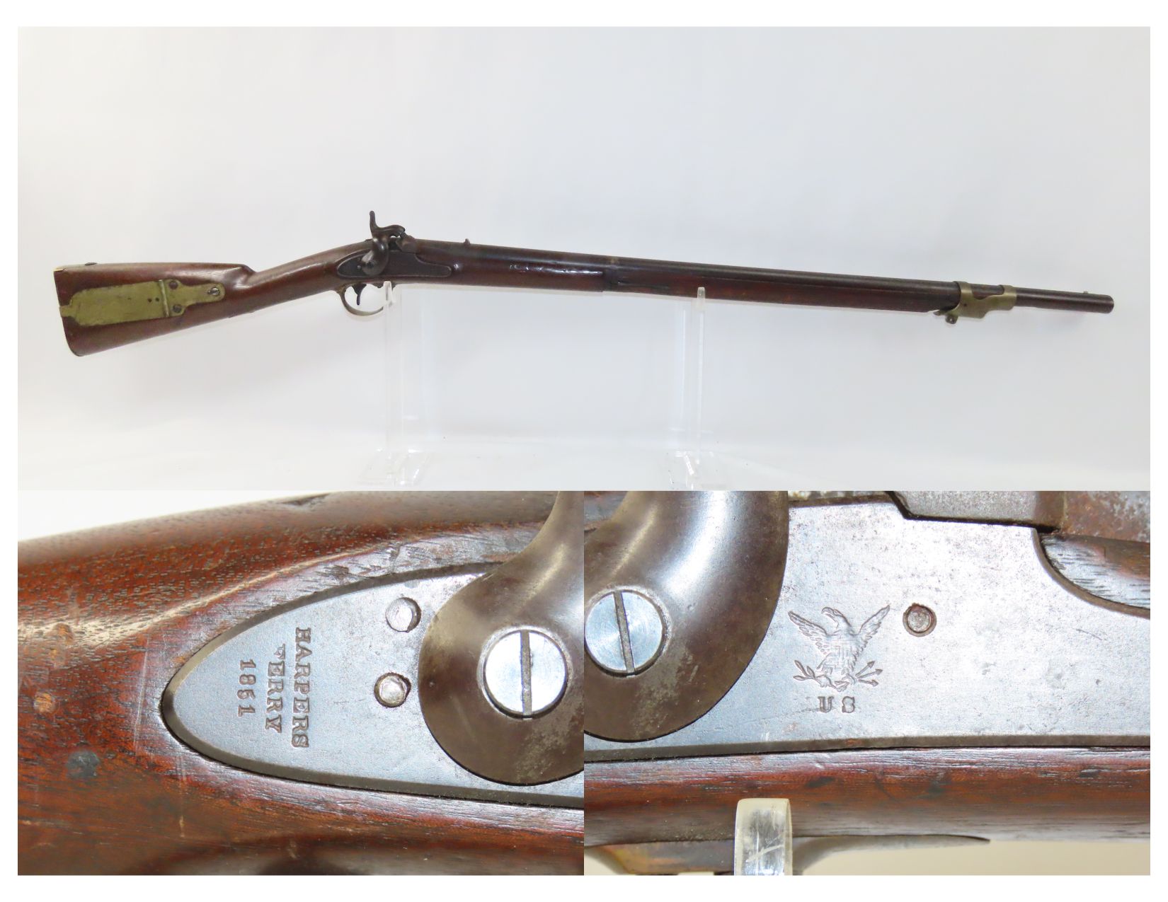 Harpers Ferry Model 1841 Smoothbored Missippi Rifle 2.7 C&RAntique001 ...