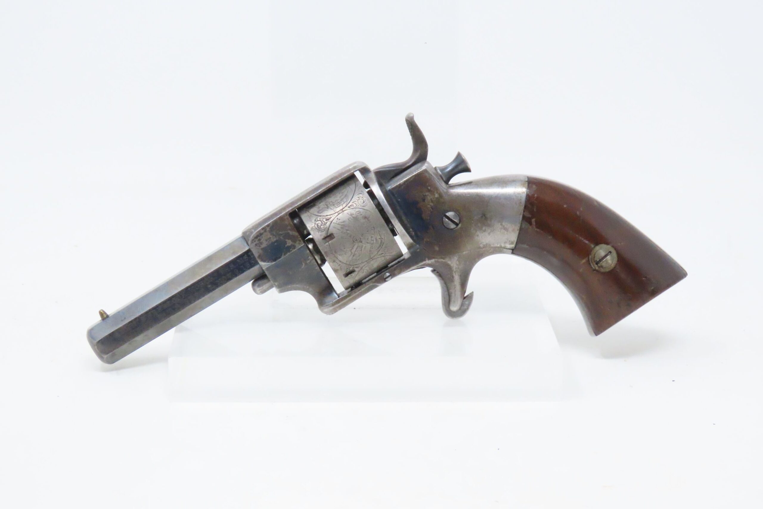 ALLEN & WHEELOCK 22 Short SIDEHAMMER Revolver PERIOD LEATHER