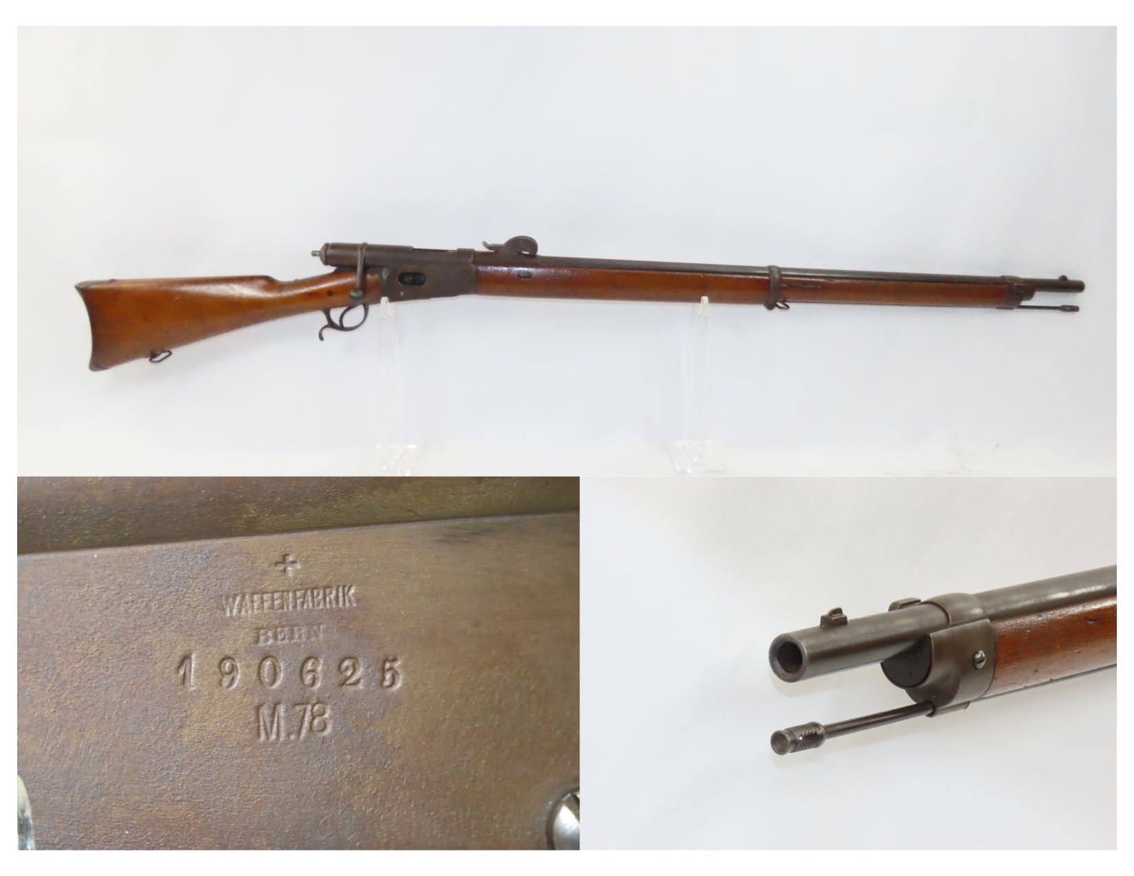 Swiss Waffenfabrik Bern M78 Rifle 6.12 C&rantique001 