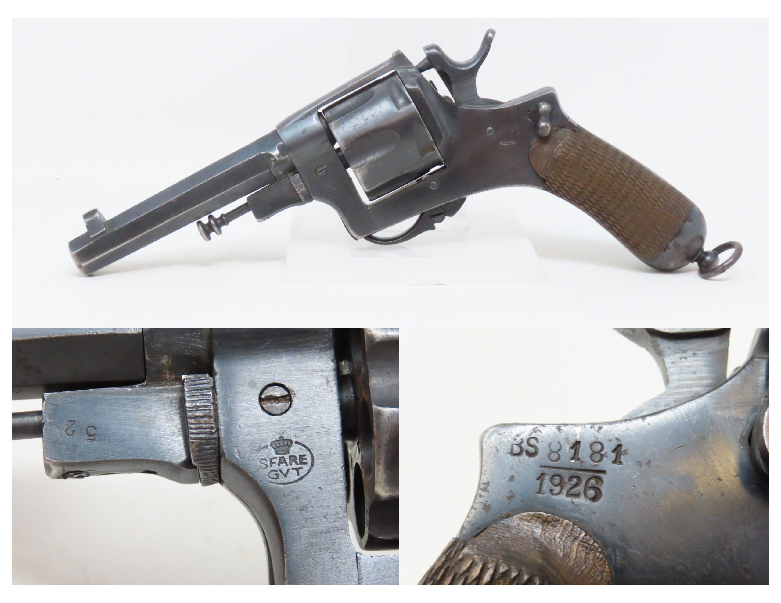 Italian “SFARE” BODEO Model 1889 Folding Trigger “SOLDIER’S” Revolver C ...