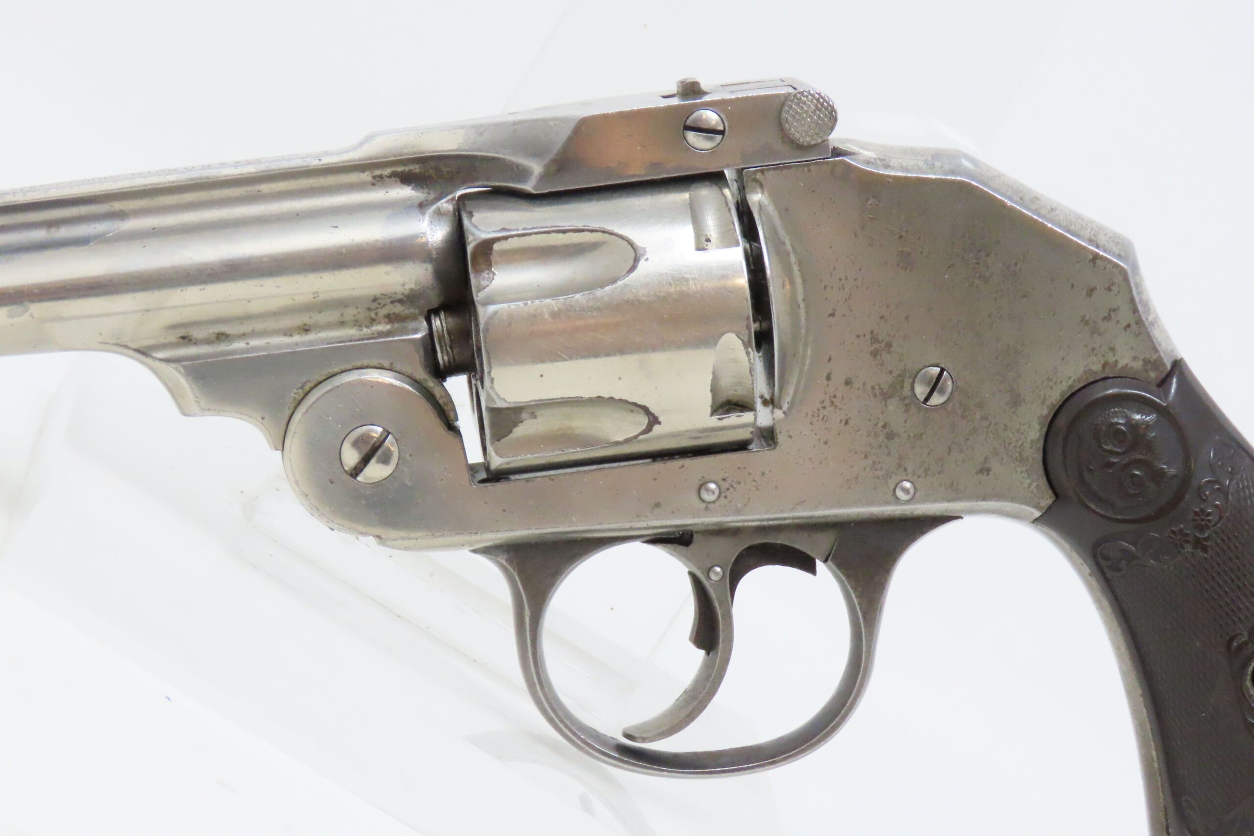 Iver Johnson 38 Safety Automatic Hammerless Double Action Revolver 920 Candrantique004 0981