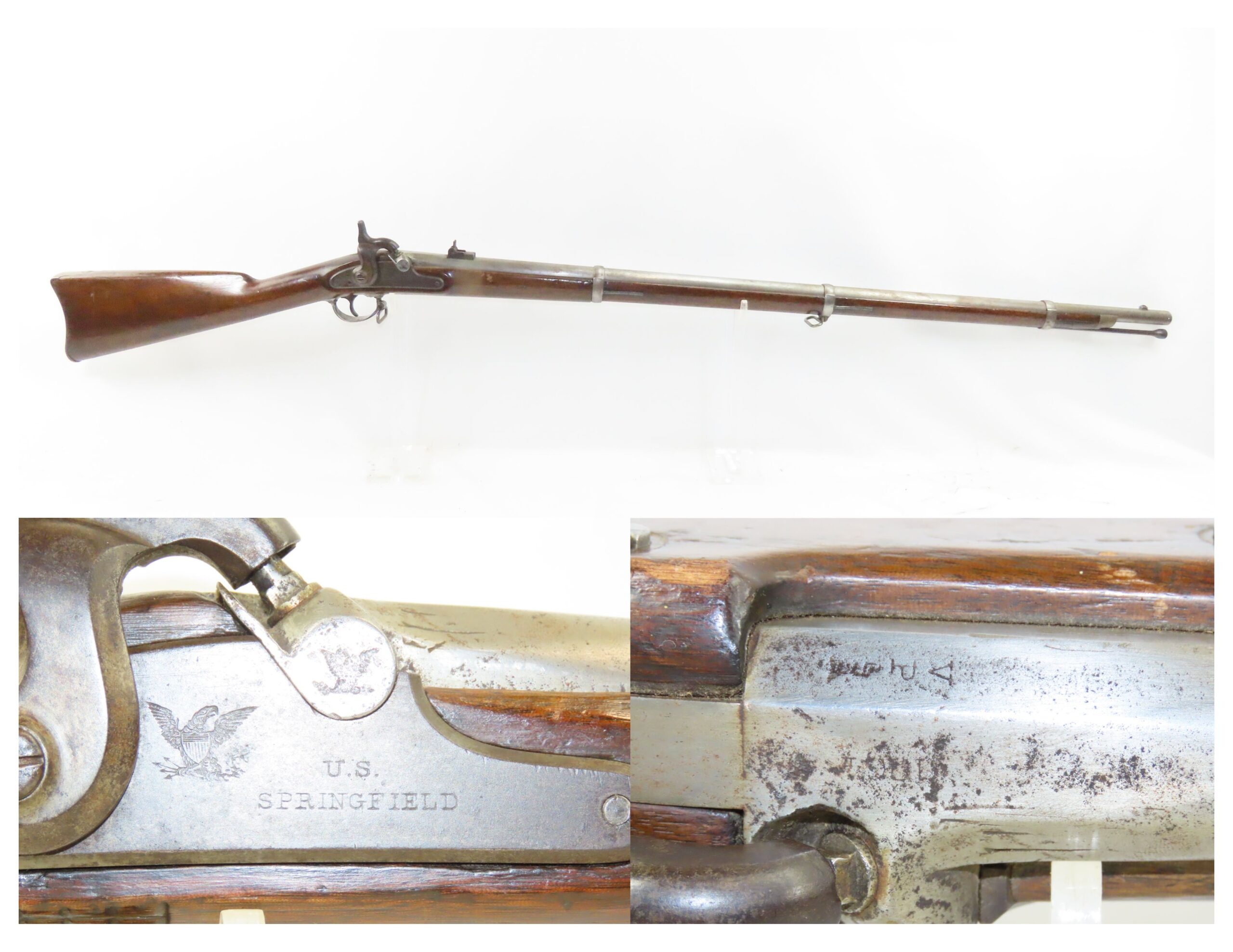 Springfield Model 1863 Rifle Musket 1864 .58 caliber 3 band 12.19 C ...