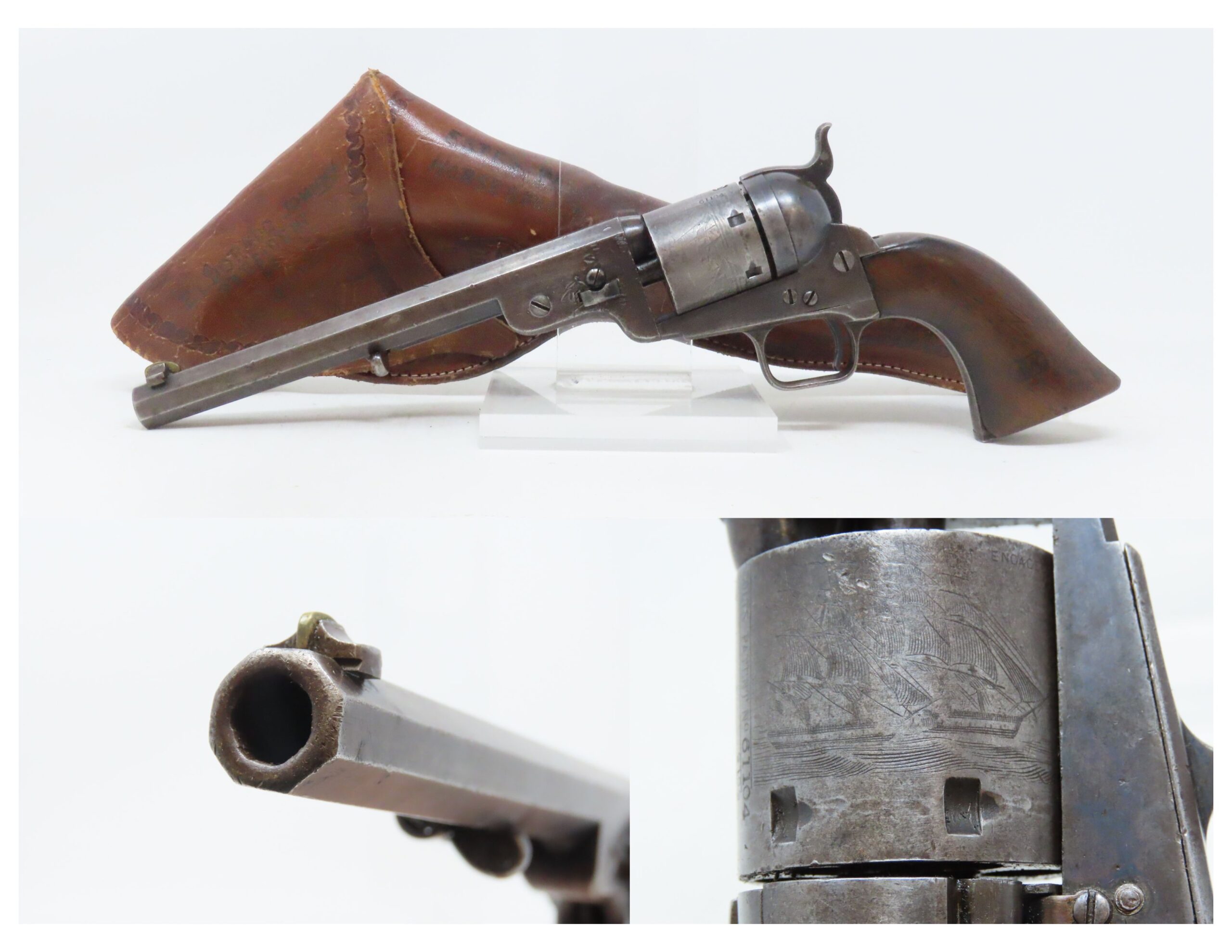 U.S. Navy Colt Model 1851 Navy Cartridge Conversion Revoler with ...