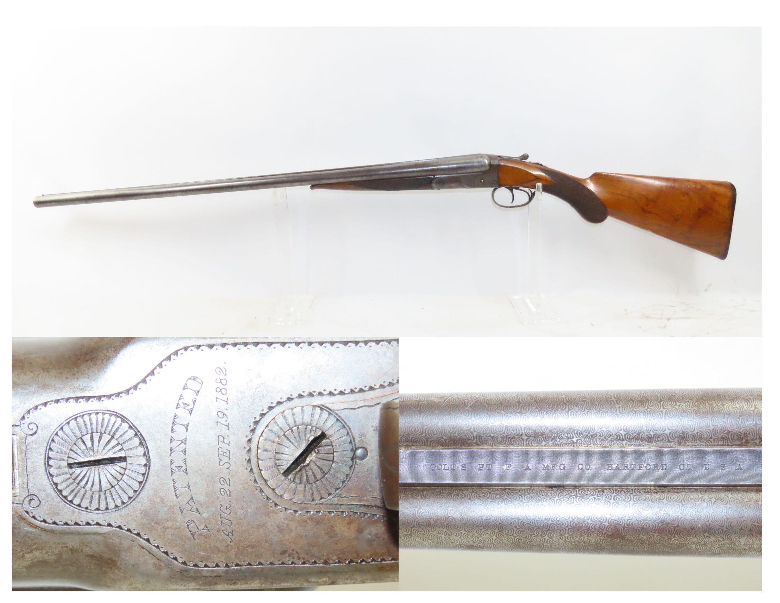 Colt Model 1883 Double Barrel Hammerless Shotgun 2.5 C&RAntique001 ...