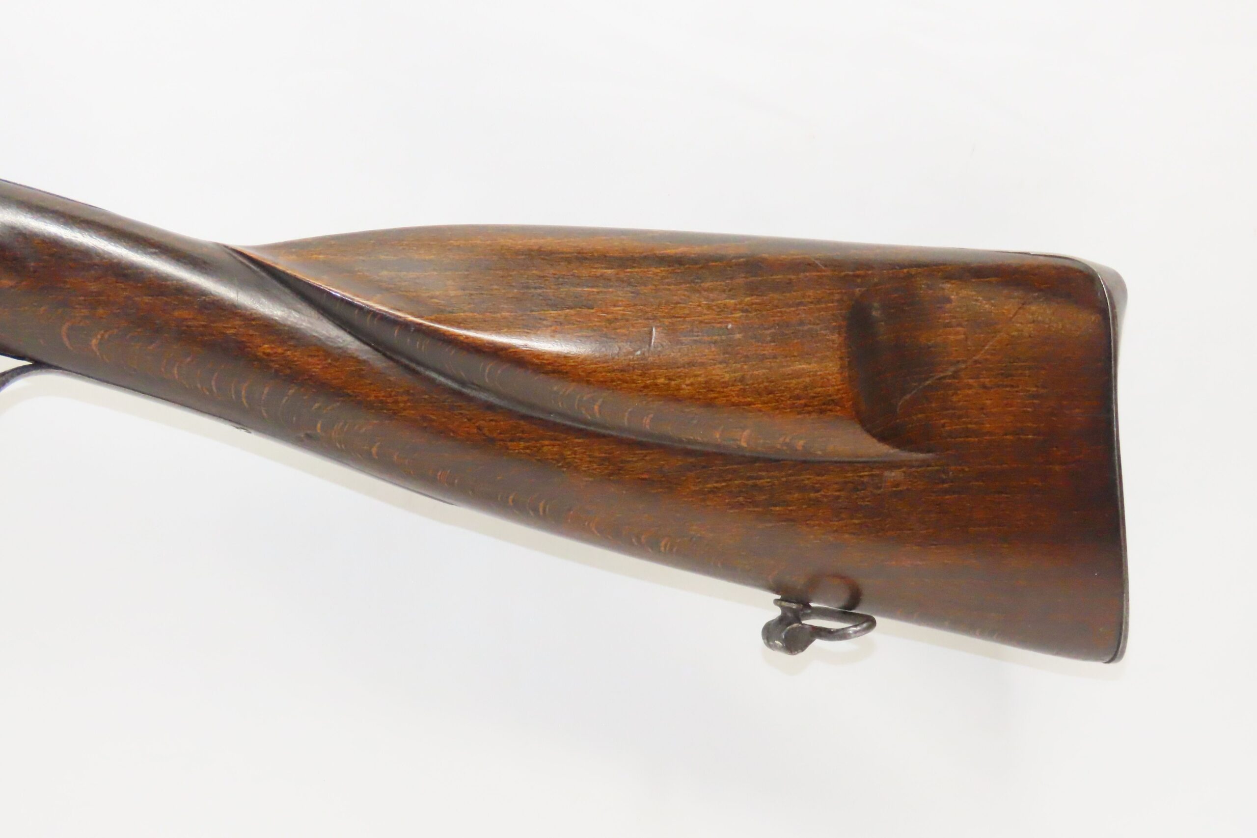 Antique Belgian 16 Ga. Double Barrel Side By Side Flintlock Shotgun 