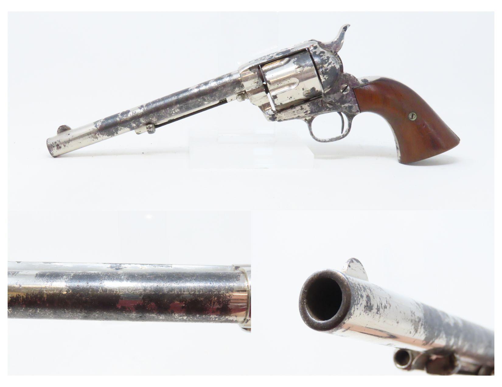 Rare 1890 GOVT CAVALRY OVERRUN COLT SINGLE ACTION ARMY Revolver SAA ...