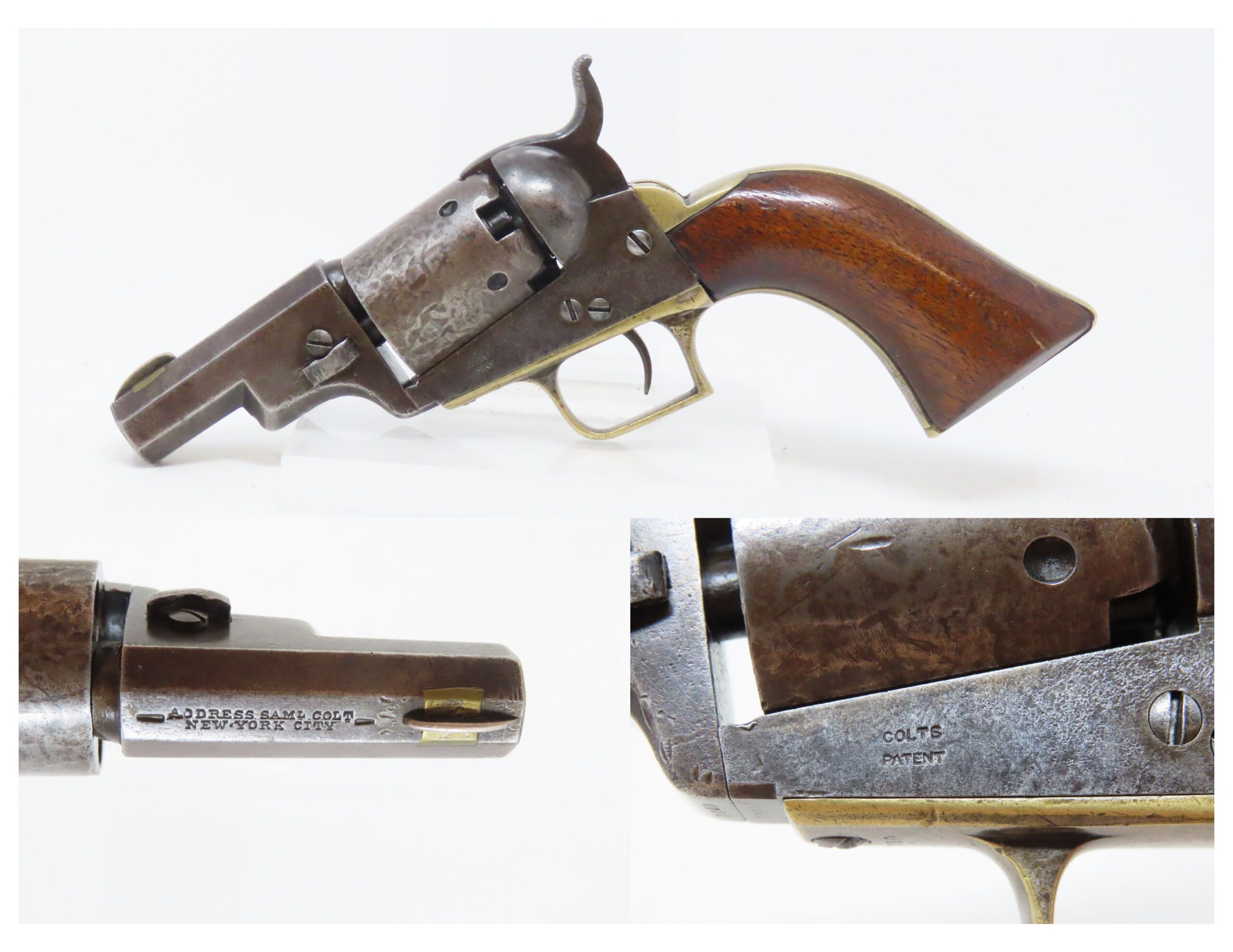 BELLY GUN Antique COLT M1848 “BABY DRAGOON” .31 Percussion POCKET ...