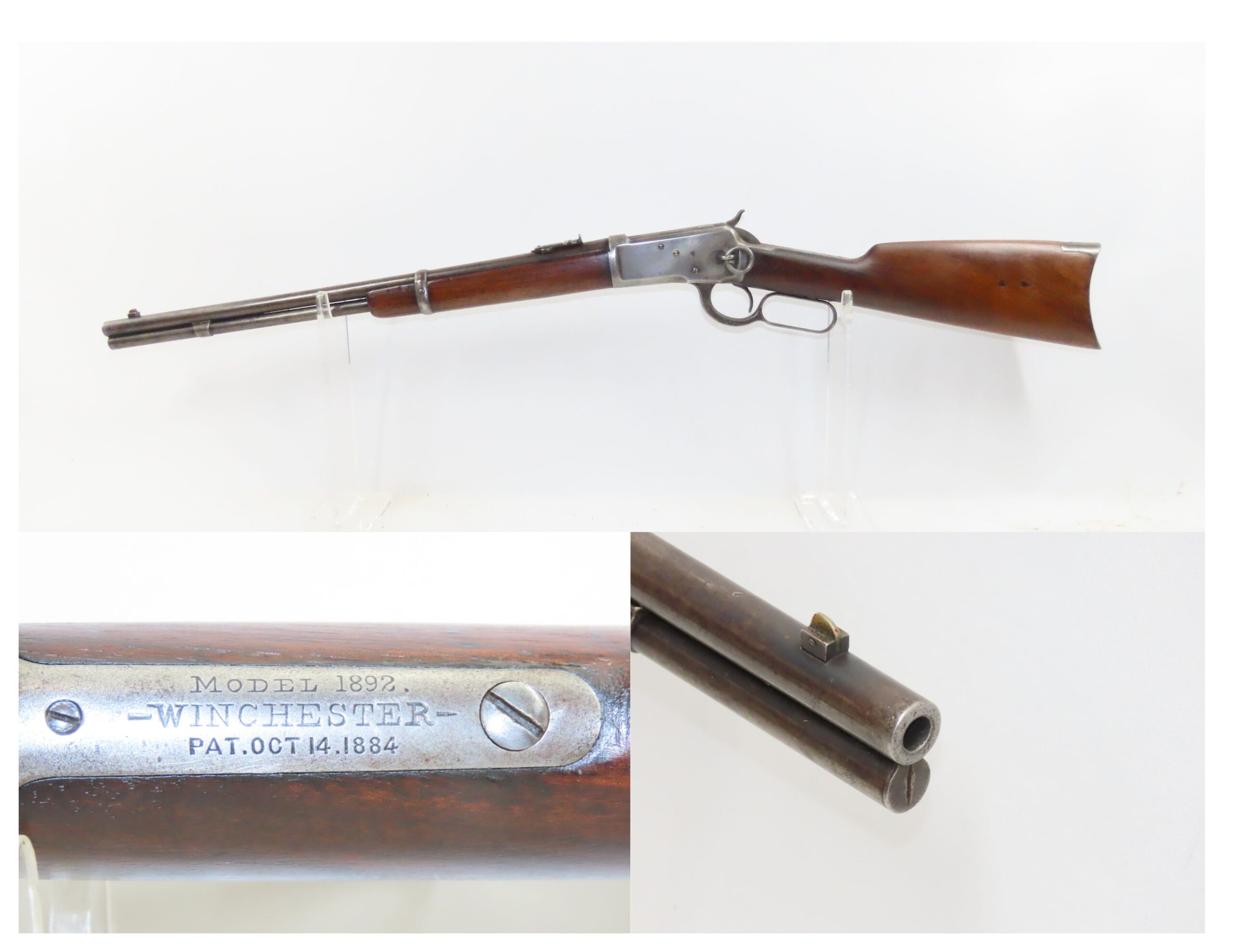 1902 mfg. WINCHESTER M1892 Lever Action .32-20 WCF SADDLE RING CARBINE ...