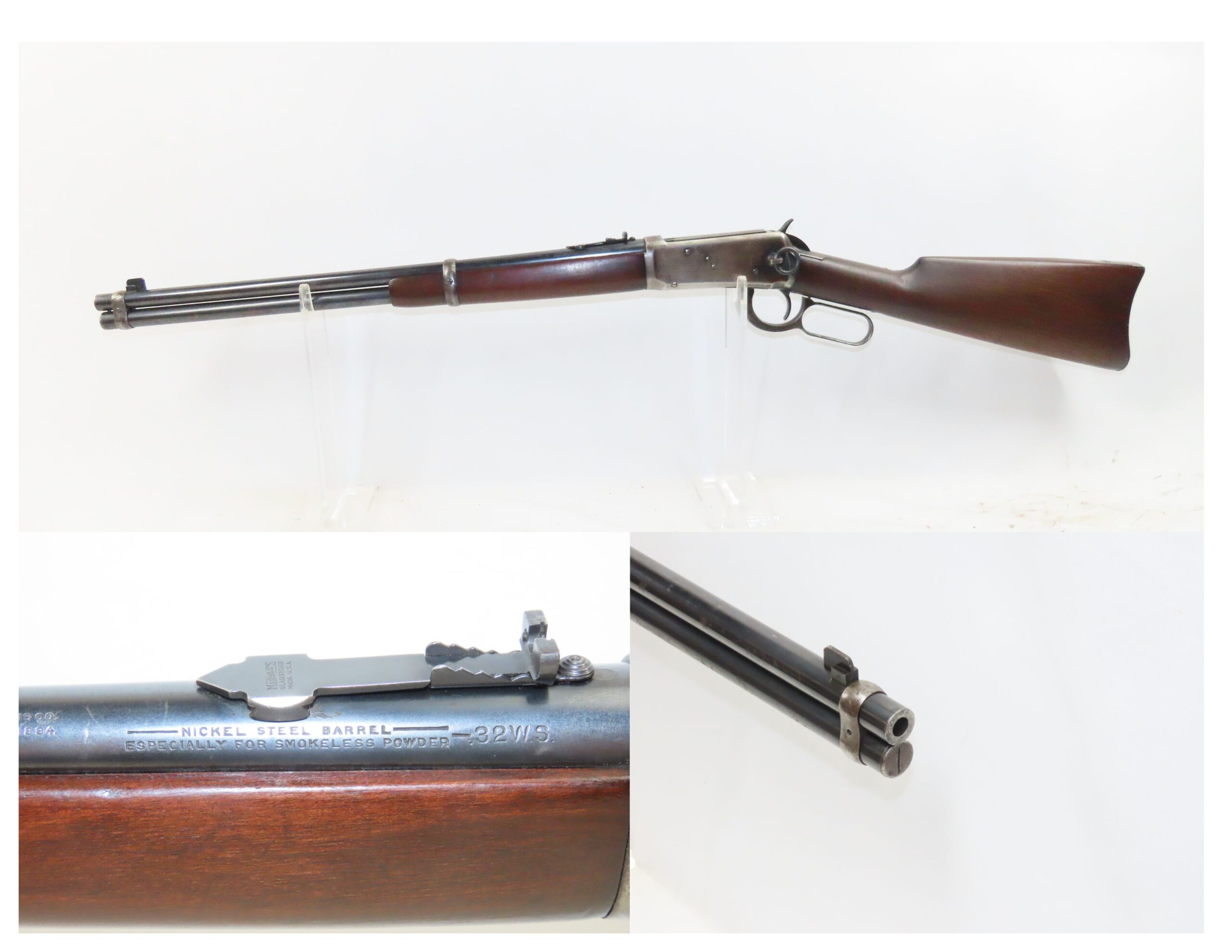 1923 mfg WINCHESTER M94 .32 WS Special Lever Action Saddle Ring Carbine ...